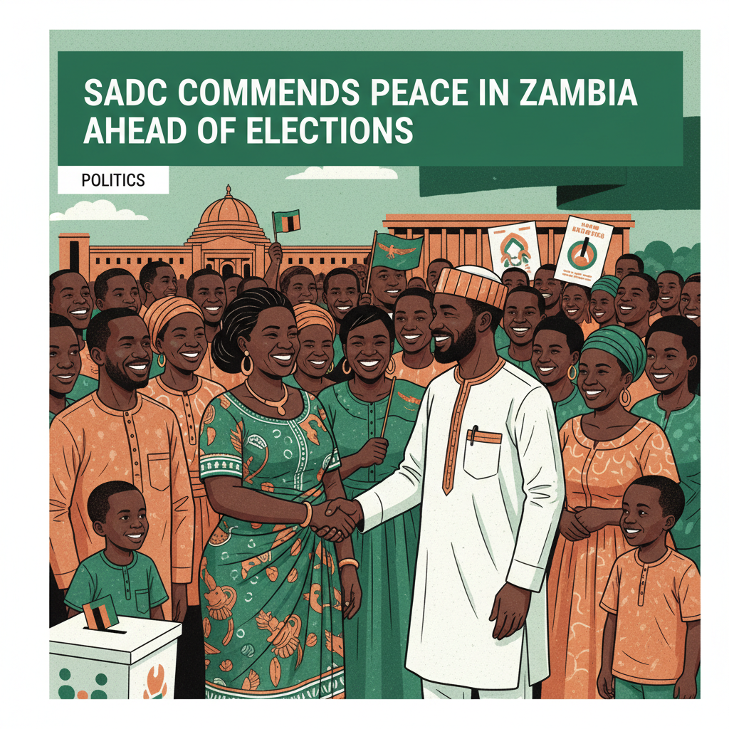 SADC COMMENDS PEACE IN ZAMBIA AHEAD OF ELECTIONS