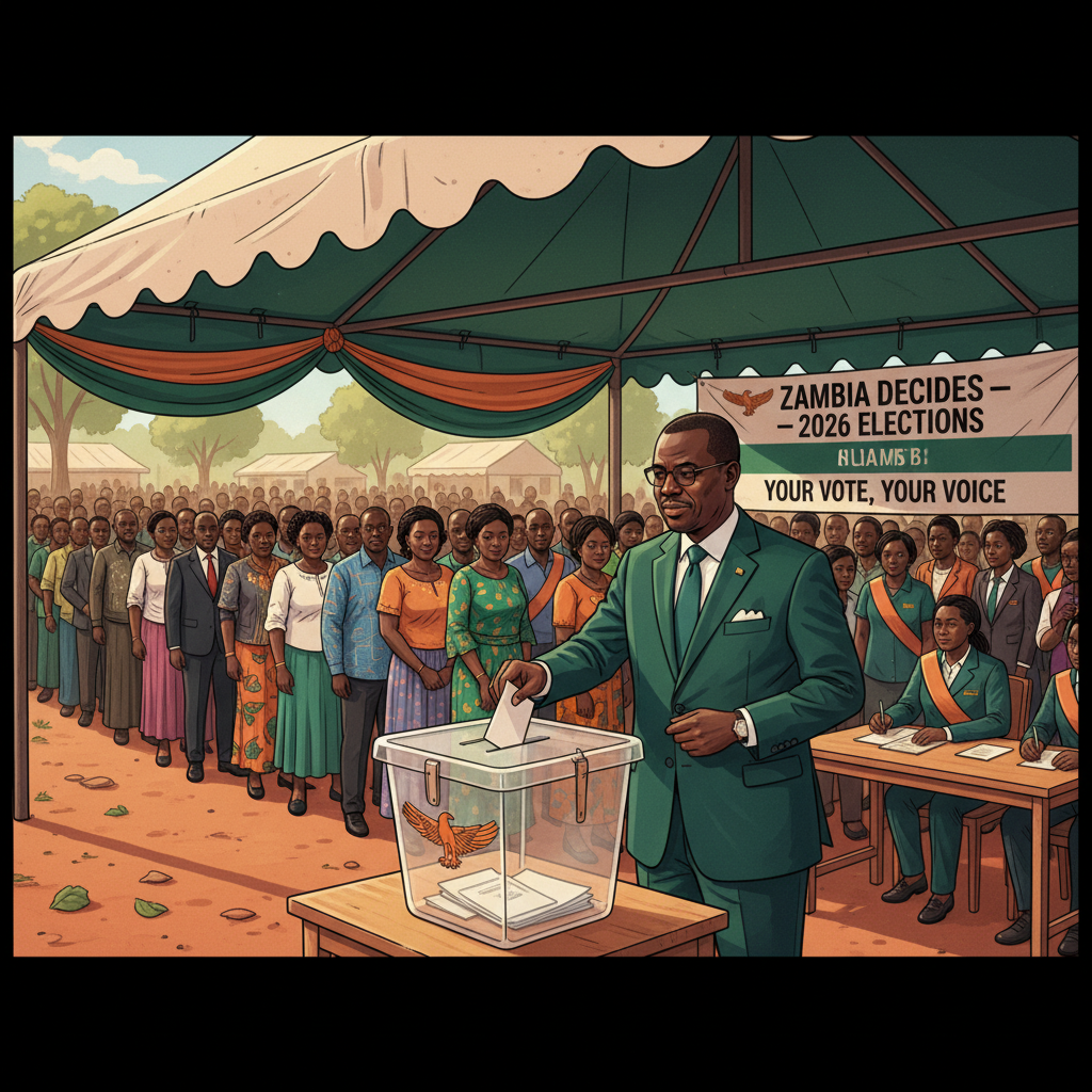 Harry Kalaba casts his vote, praises voter turnout