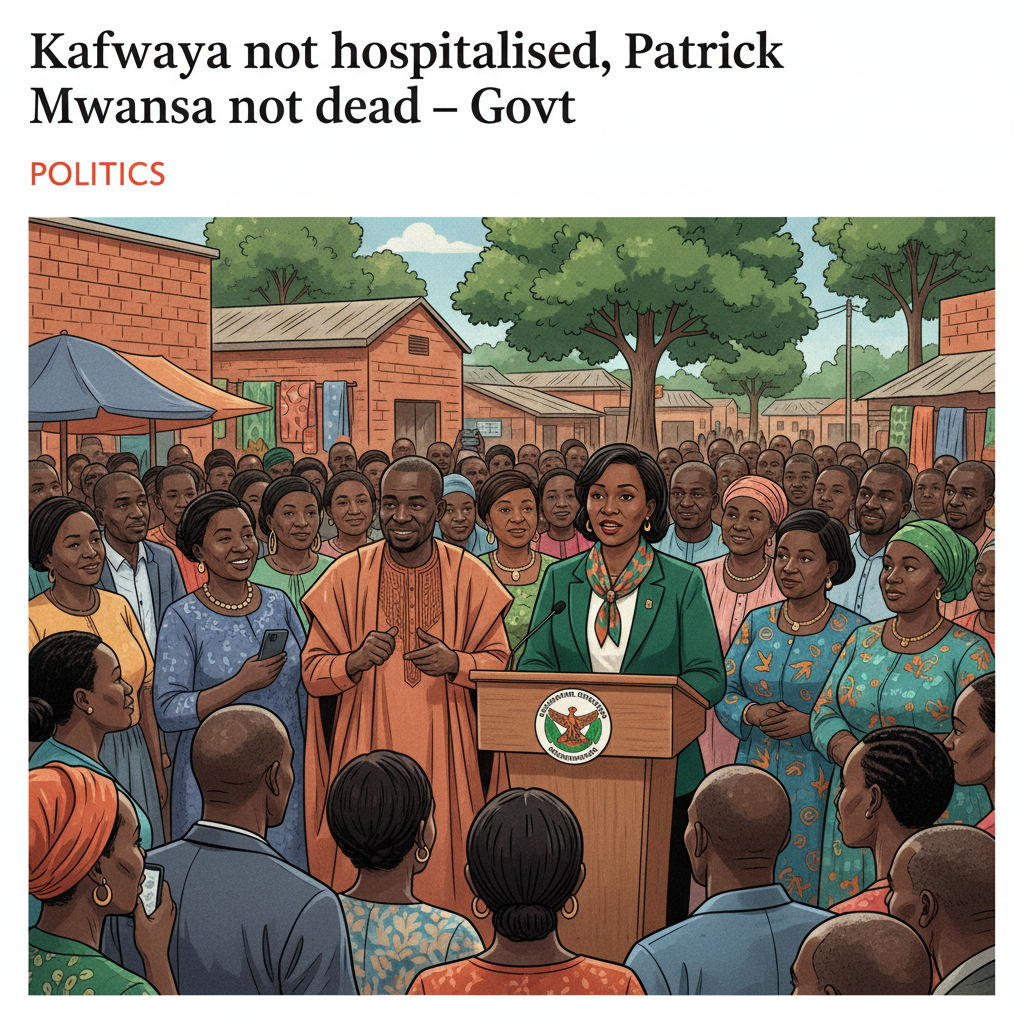 Kafwaya not hospitalised, Patrick Mwansa not dead – Govt