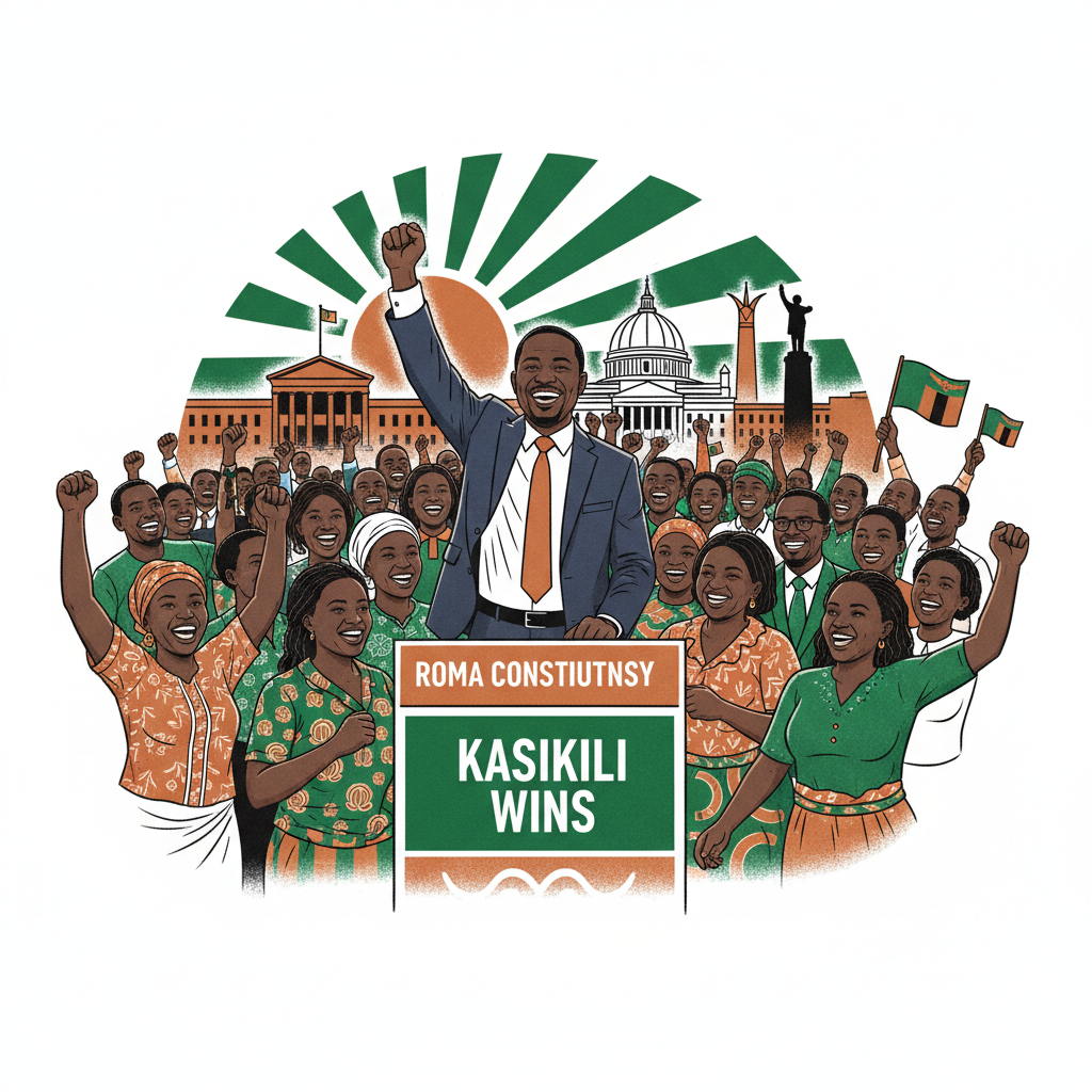 Ross Kasikili Wins Roma Constituency