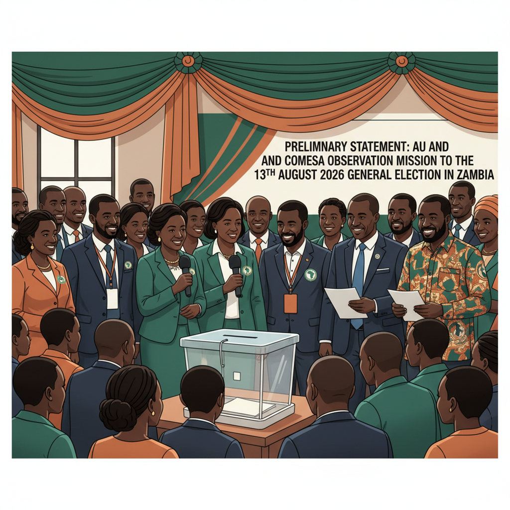 Preliminary Statement: AU and  COMESA Observation Mission To The 13th August 2026 General Election in Zambia
