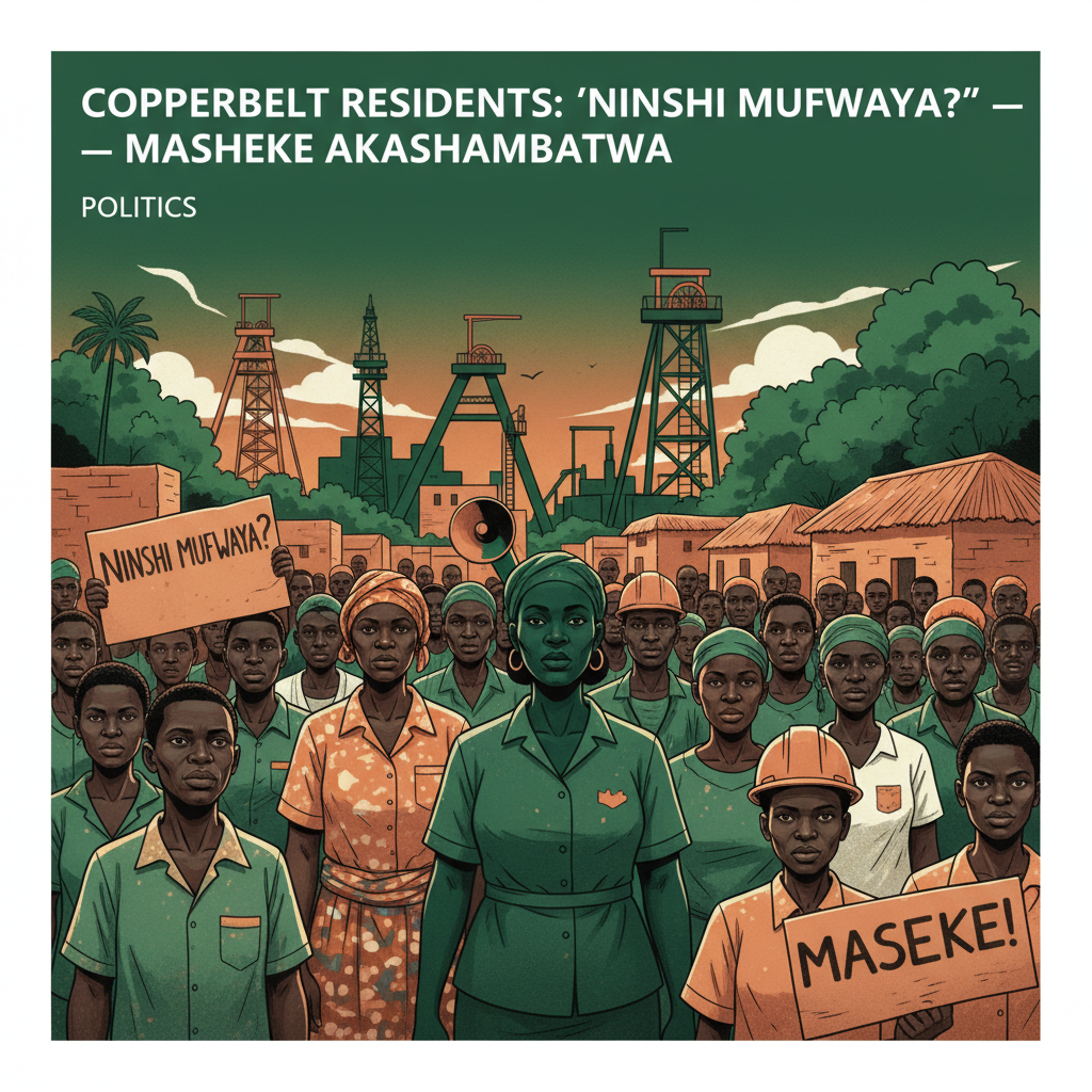 COPPERBELT RESIDENTS: “NINSHI MUFWAYA?” — MASHEKE AKASHAMBATWA