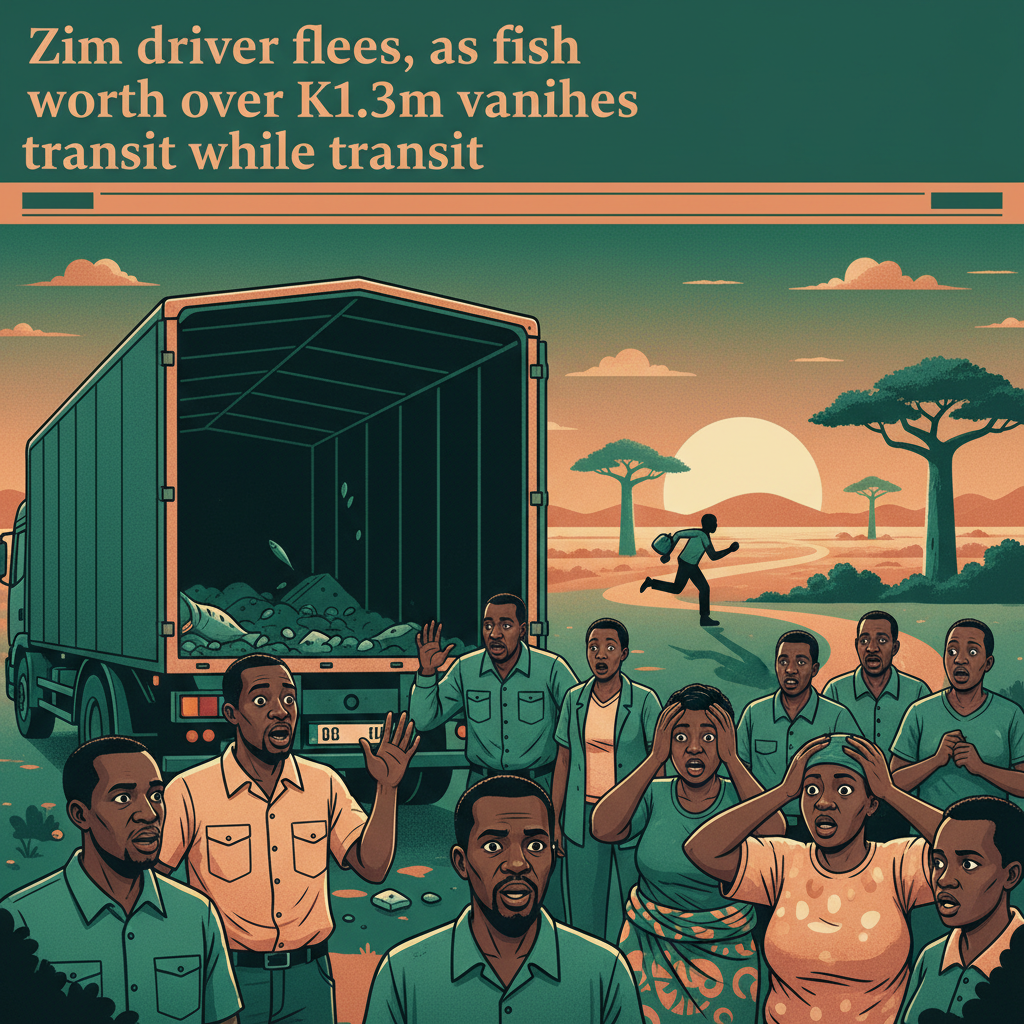 Zim driver flees, as fish worth over K1.3m vanishes while transit