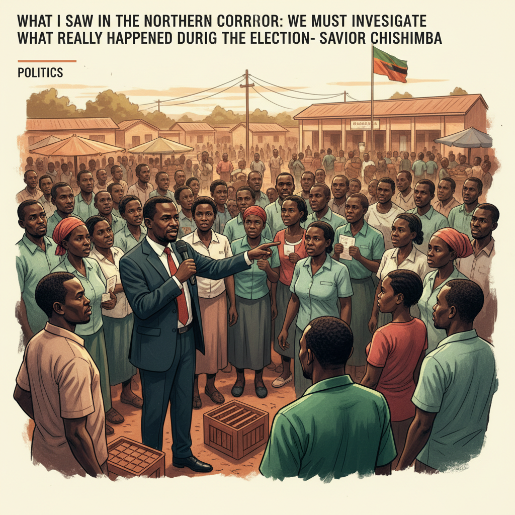 WHAT I SAW IN THE NORTHERN CORRIDOR: WE MUST INVESTIGATE WHAT REALLY HAPPENED DURING THE ELECTION- Saviour Chishimba