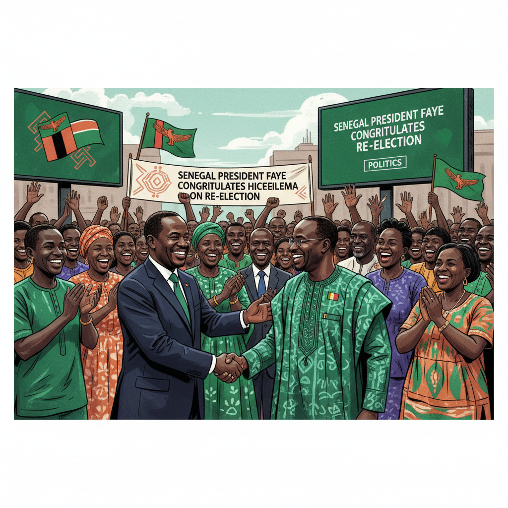 SENEGAL PRESIDENT FAYE CONGRATULATES HICHILEMA ON RE‑ELECTION