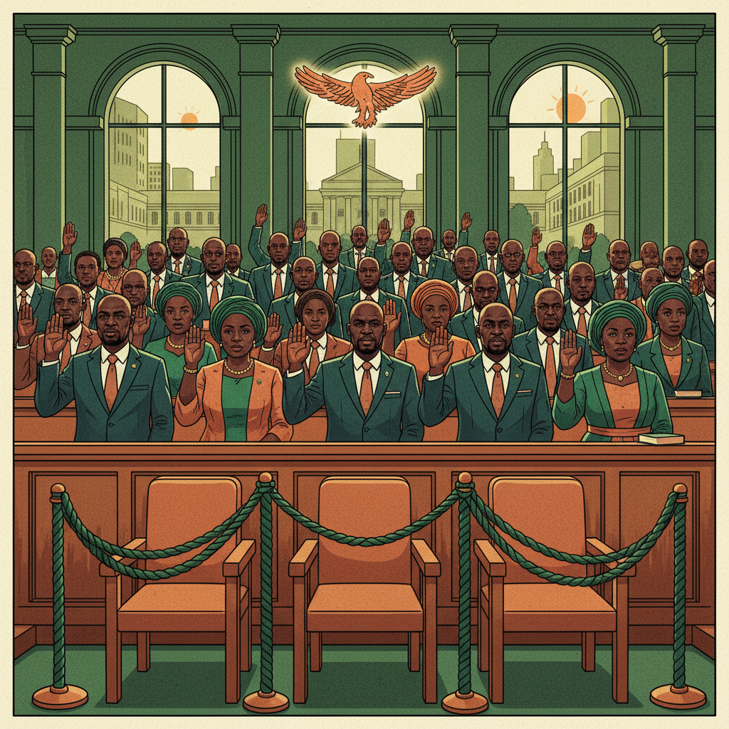 224 MPs Take Their Oath As Parliament Reopens, But The Seats For Women, Youth And Disabled Zambians Are Still Empty