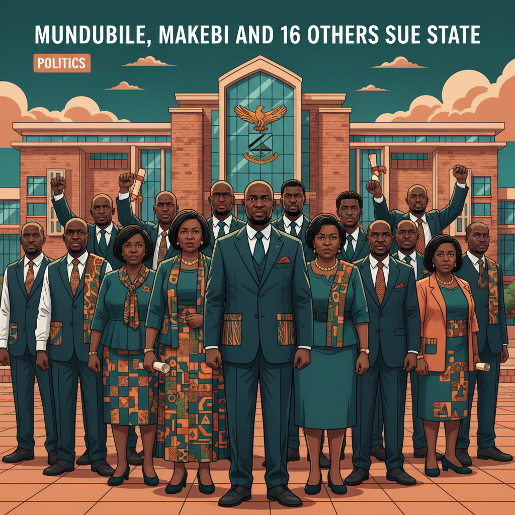 MUNDUBILE, MAKEBI AND 16 OTHERS SUE STATE