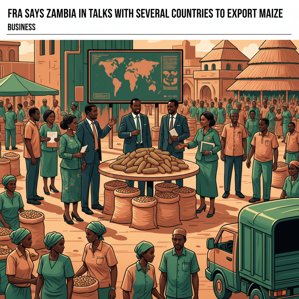 FRA SAYS ZAMBIA IN TALKS WITH SEVERAL COUNTRIES TO EXPORT MAIZE