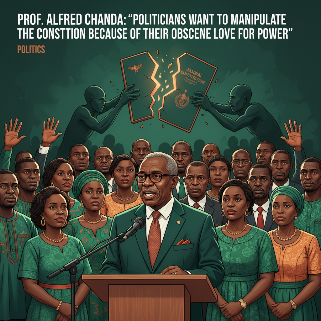 PROF. ALFRED CHANDA: “POLITICIANS WANT TO MANIPULATE THE CONSTITUTION BECAUSE OF THEIR OBSCENE LOVE FOR POWER”
