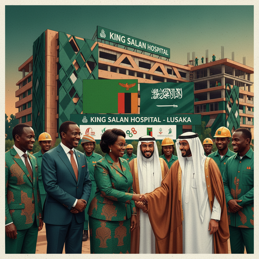 Zambia And Saudi Arabia Reaffirm Ties As King Salman Hospital Nears Completion In Lusaka