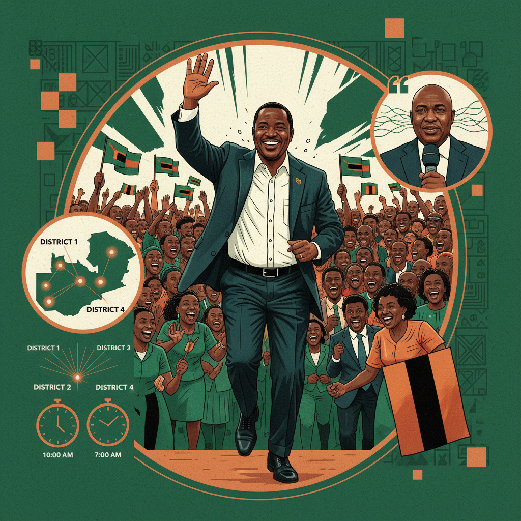 HH the most fit President…he did 4 rallies in a day in diffrent districts- Miles Sampa