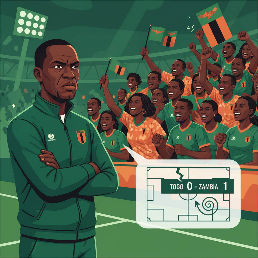 DEFIANT TOGO COACH NEVEU FUMES AFTER CHIPOLOPOLO DEFEAT….says results don’t reflect the pitch