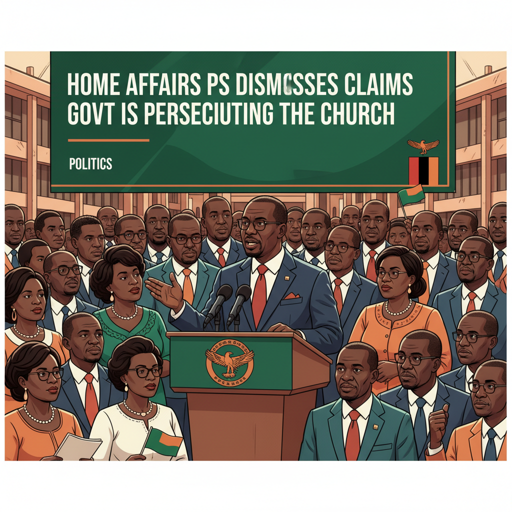 HOME AFFAIRS PS DISMISSES CLAIMS GOVT IS PERSECUTING THE CHURCH