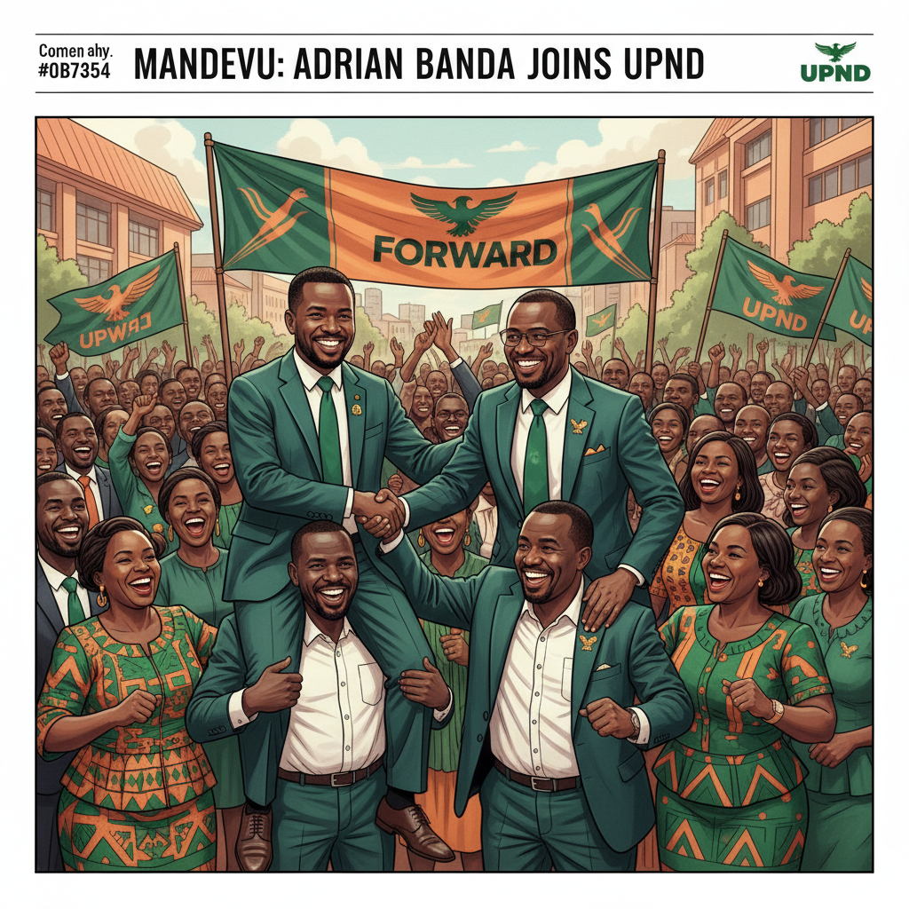 Mandevu independent candidate in the August polls, Adrian Banda, has joined UPND