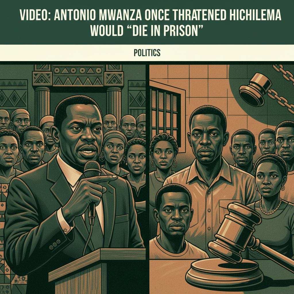 VIDEO:ANTONIO MWANZA ONCE THREATENED HICHILEMA WOULD “DIE IN PRISON”