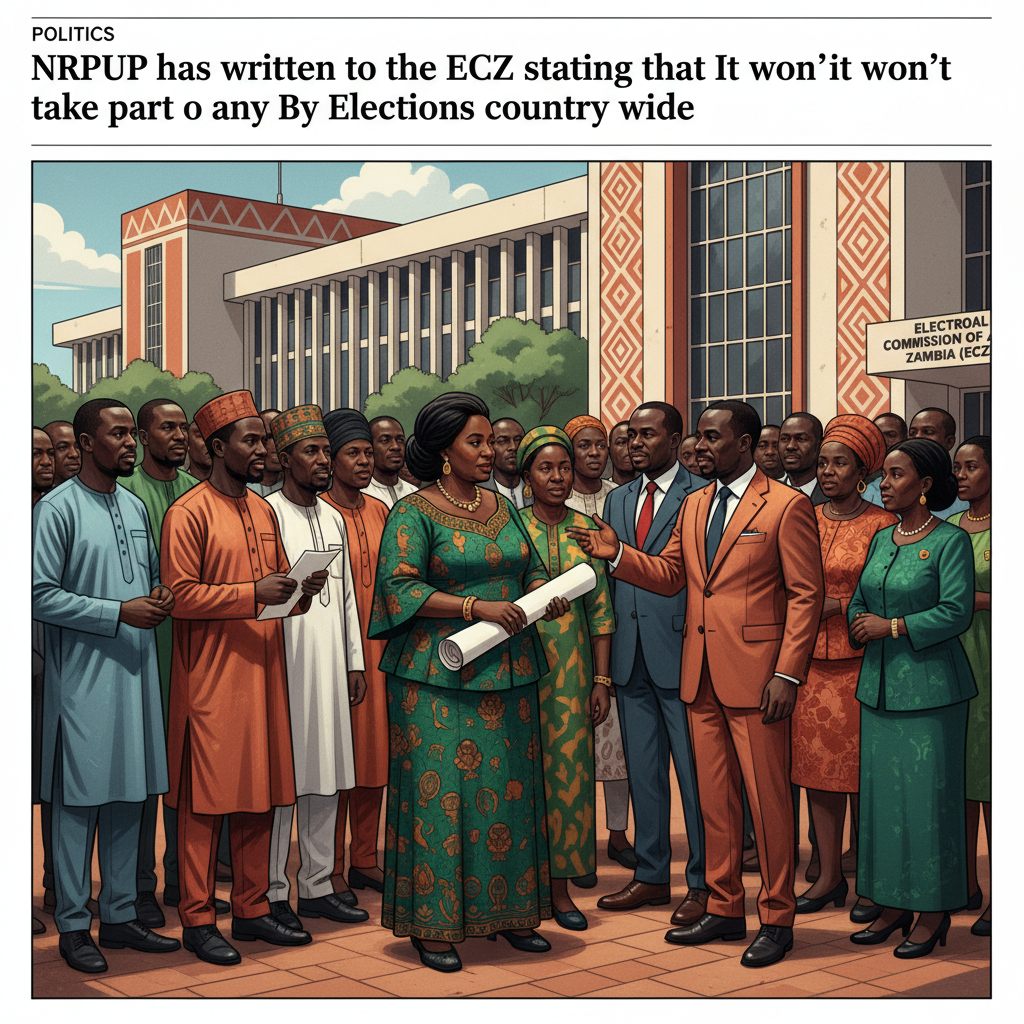 NRPUP has written to the ECZ stating that it won’t take part in any By Elections country wide