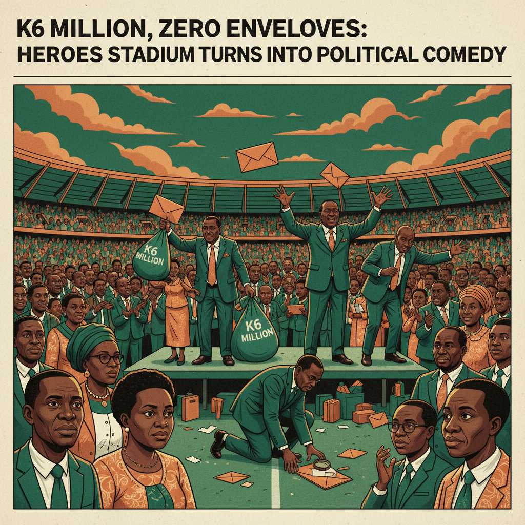 K6 MILLION, ZERO ENVELOPES: HEROES STADIUM TURNS INTO A POLITICAL COMEDY