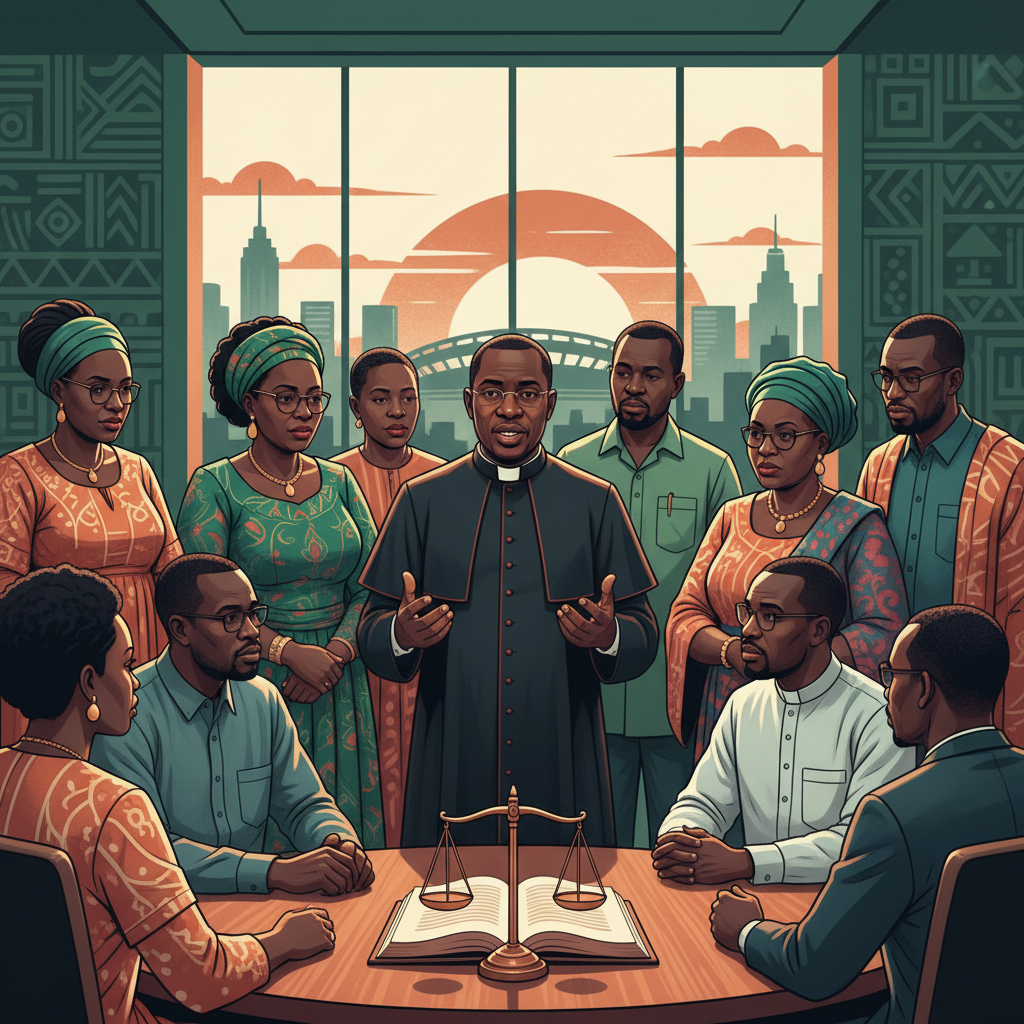CATHOLIC PRIEST SAYS POST-ELECTION DIALOGUE POSSIBLE IF ANCHORED ON JUSTICE