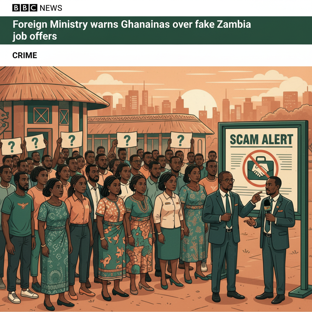 Foreign Ministry warns Ghanaians over fake Zambia job offers