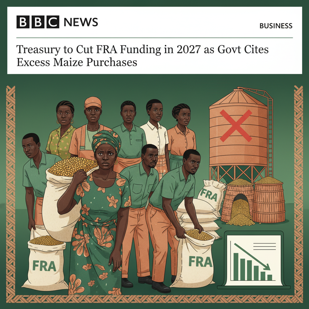 Treasury to Cut FRA Funding in 2027 as Govt Cites Excess Maize Purchases