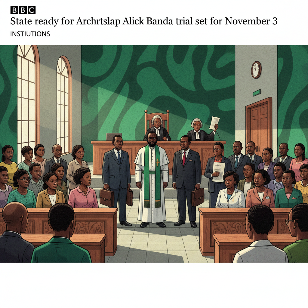 State ready for Archbishop Alick Banda trial set for November 3