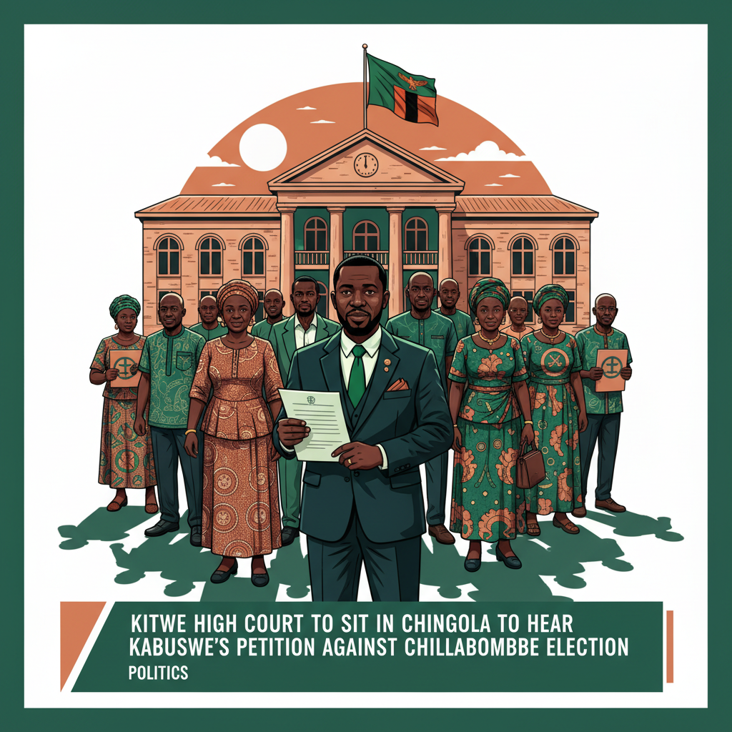 KITWE HIGH COURT TO SIT IN CHINGOLA TO HEAR KABUSWE’s PETITION AGAINST CHILILABOMBWE ELECTION