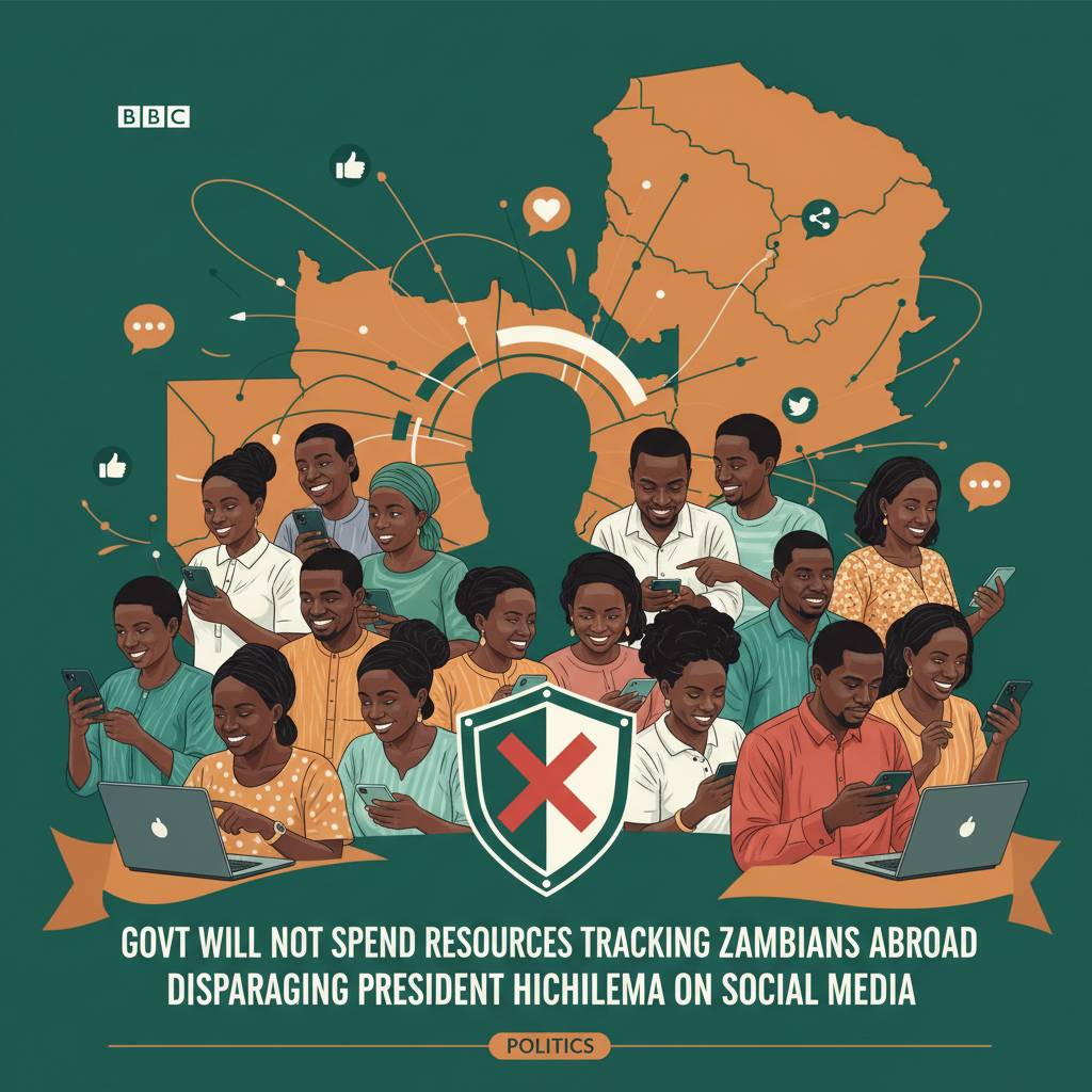 GOVT WILL NOT SPEND RESOURCES TRACKING ZAMBIANS ABROAD DISPARAGING PRESIDENT HICHILEMA ON SOCIAL MEDIA