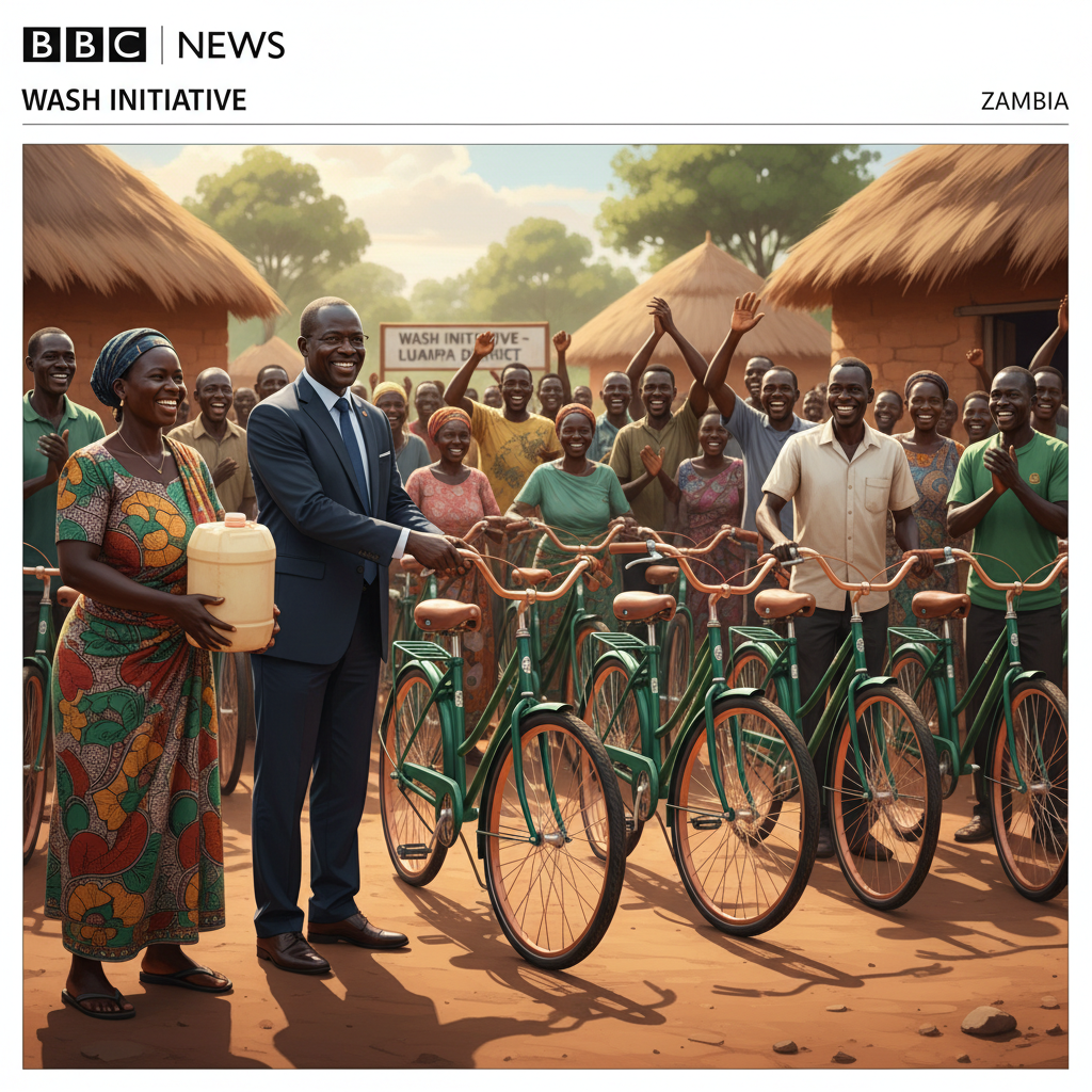 Government hands over 24 bicycles to boost WASH activities in Luampa