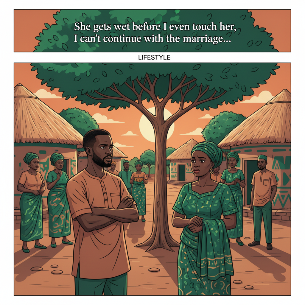 “She gets wet before I even touch her, I can’t continue with the marriage…”