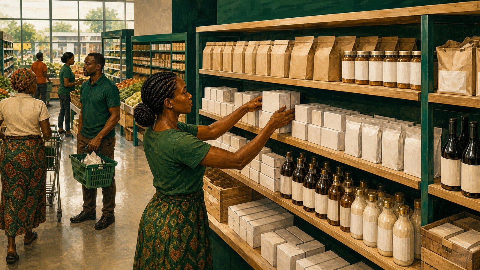 Shoprite gives Proudly Zambian goods their own shelves, and they may stay
