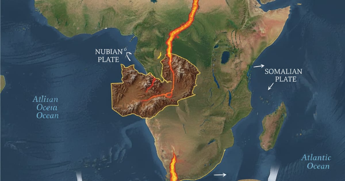 Africa may be splitting apart along a newly active rift in Zambia