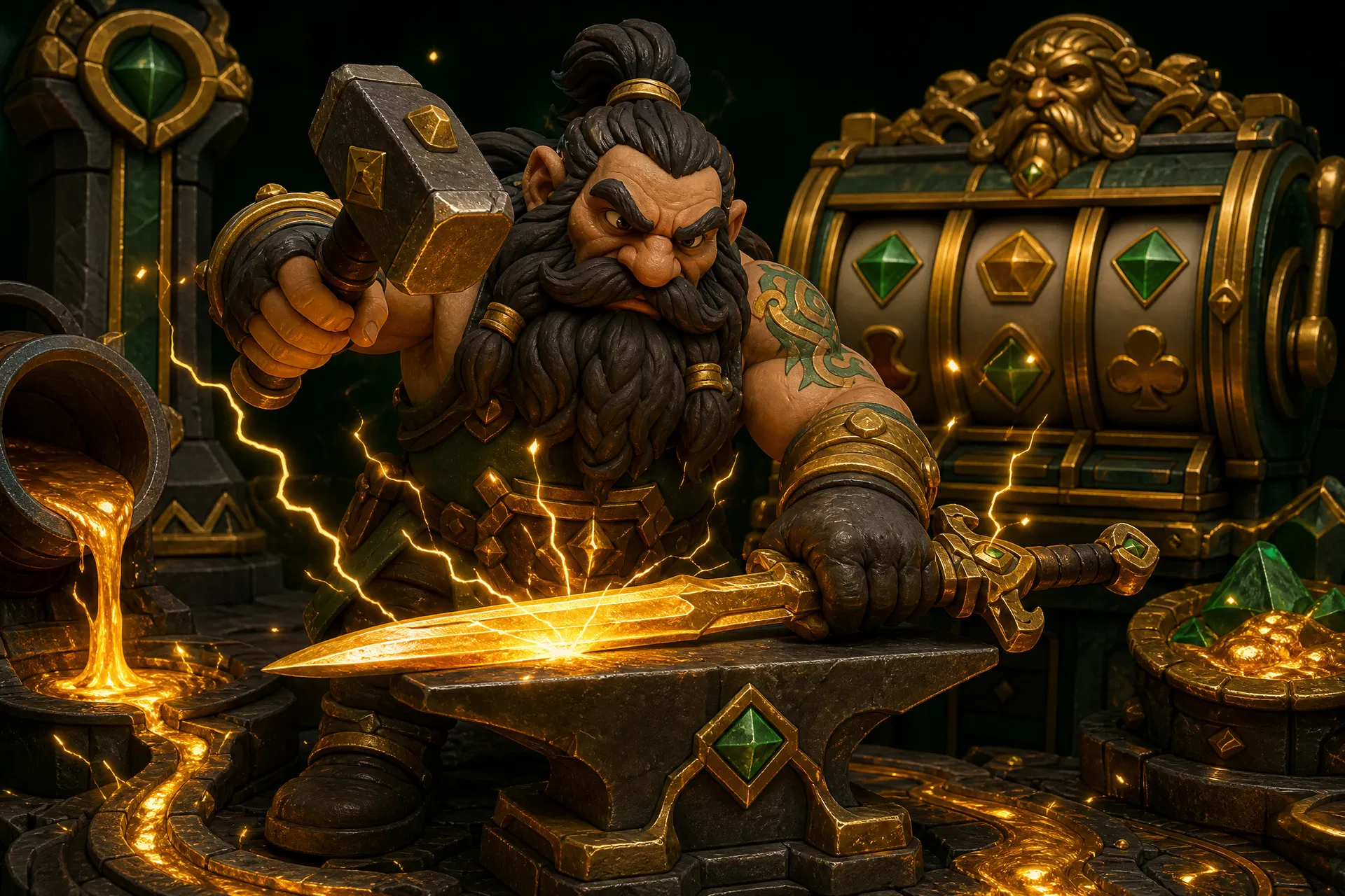 Review Slot Stormforged Gold – Hacksaw Gaming Tempa Emas dengan Max Win 50.000x