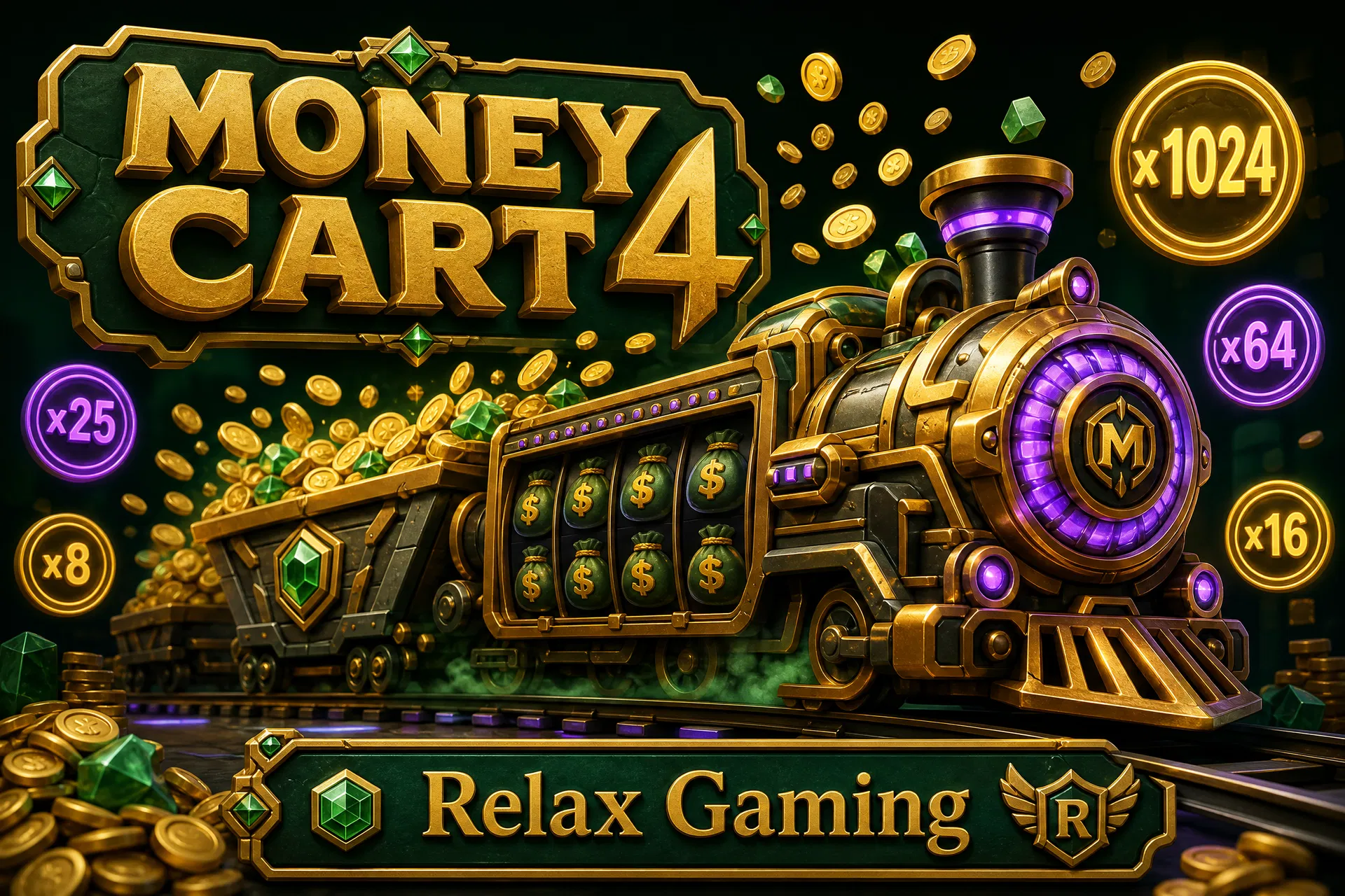 Review Money Cart 4 (Relax Gaming) — Kereta Emas Kembali, Respin Multiplier Hingga 10.000x!