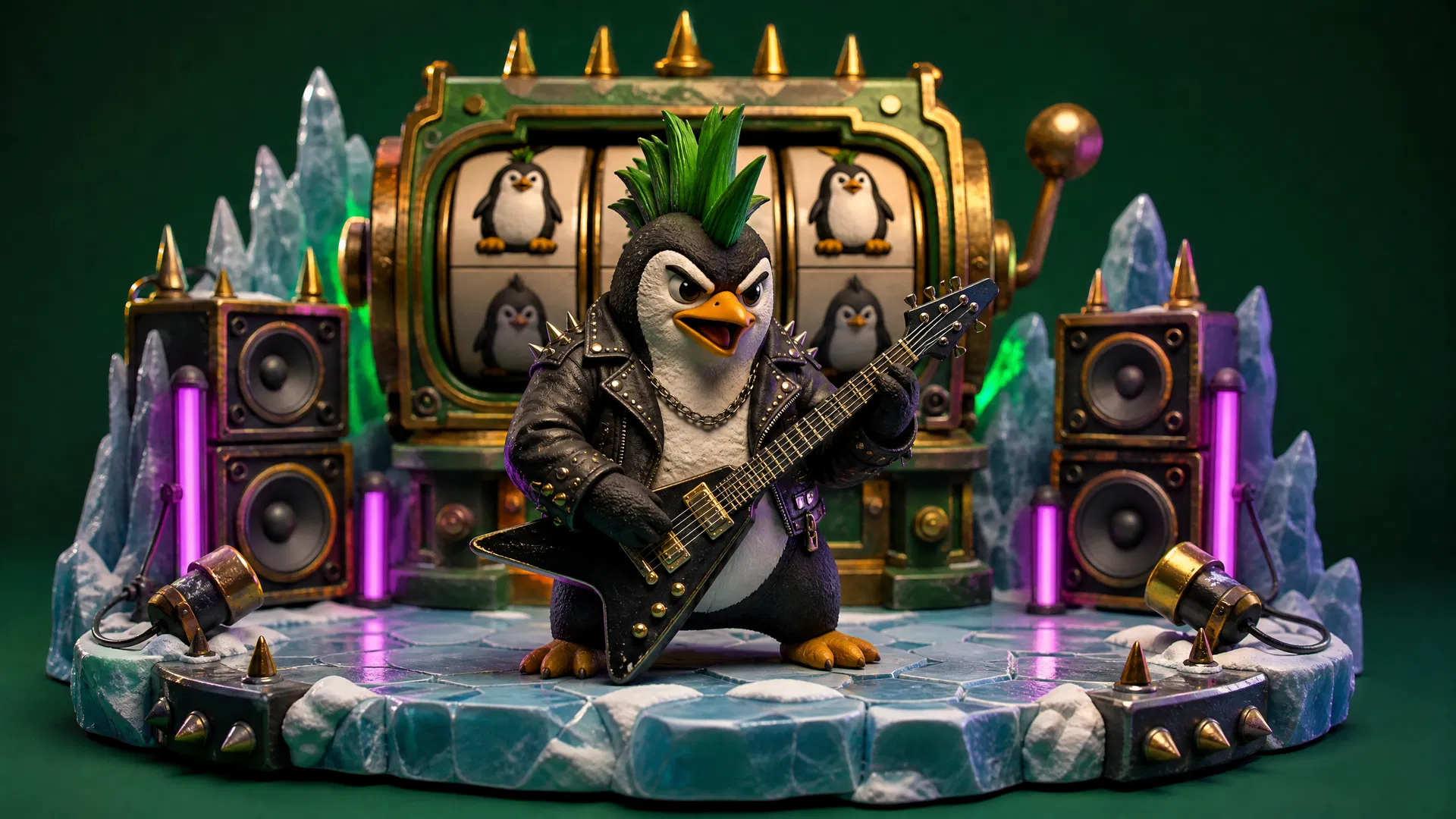 Review Punk Penguin (Print Studios) — Punk Rock Meets Slot, Max Win 20.000x!