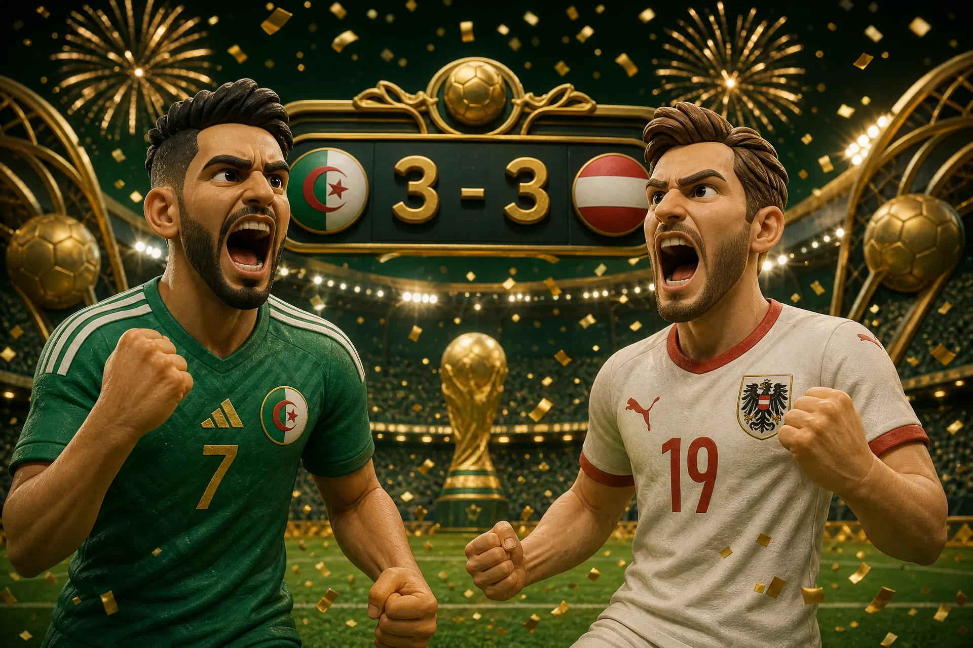 Piala Dunia 2026: Algeria vs Austria Berakhir Dramatis 3-3! Argentina Lolos 16 Besar