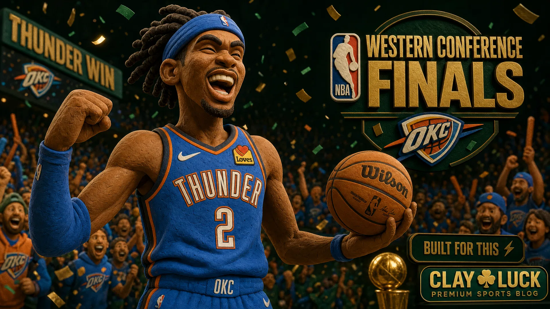 SGA Cetak 32 Poin, OKC Thunder Kalahkan Spurs 127-114 di Game 5 WCF