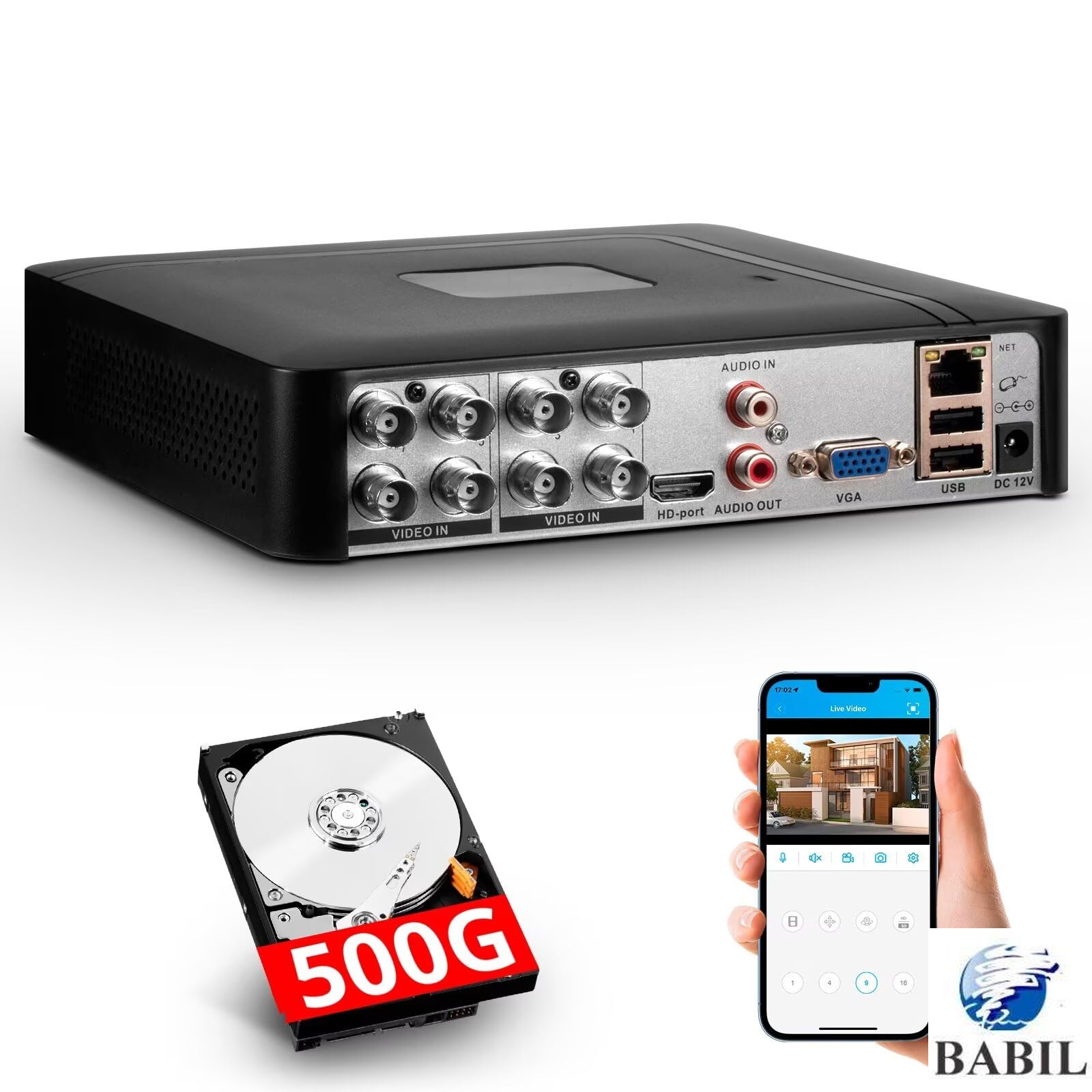 جهاز تسجيل DVR 8 قنوات