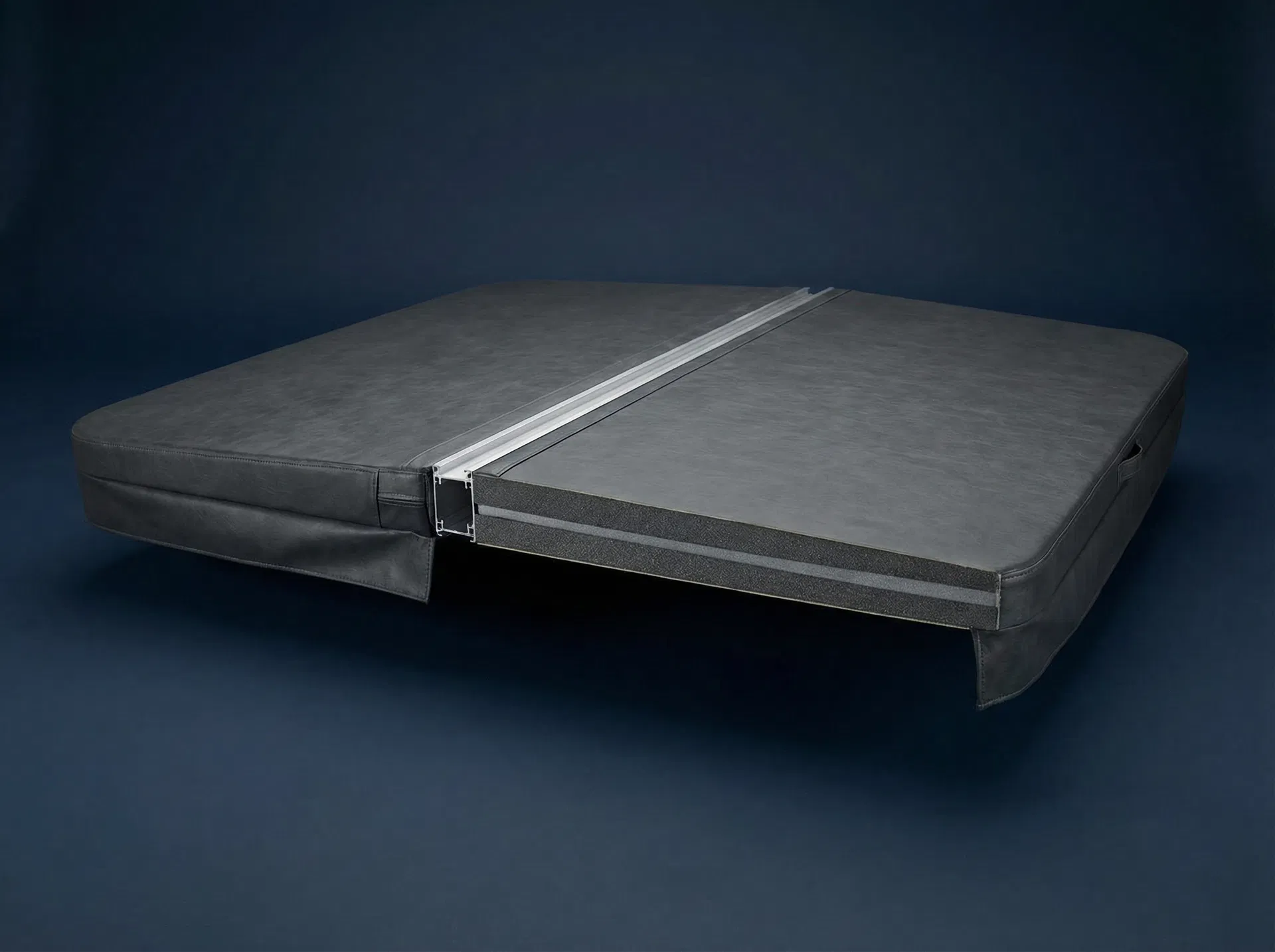 Couvert de spa - vue détaillée de la construction