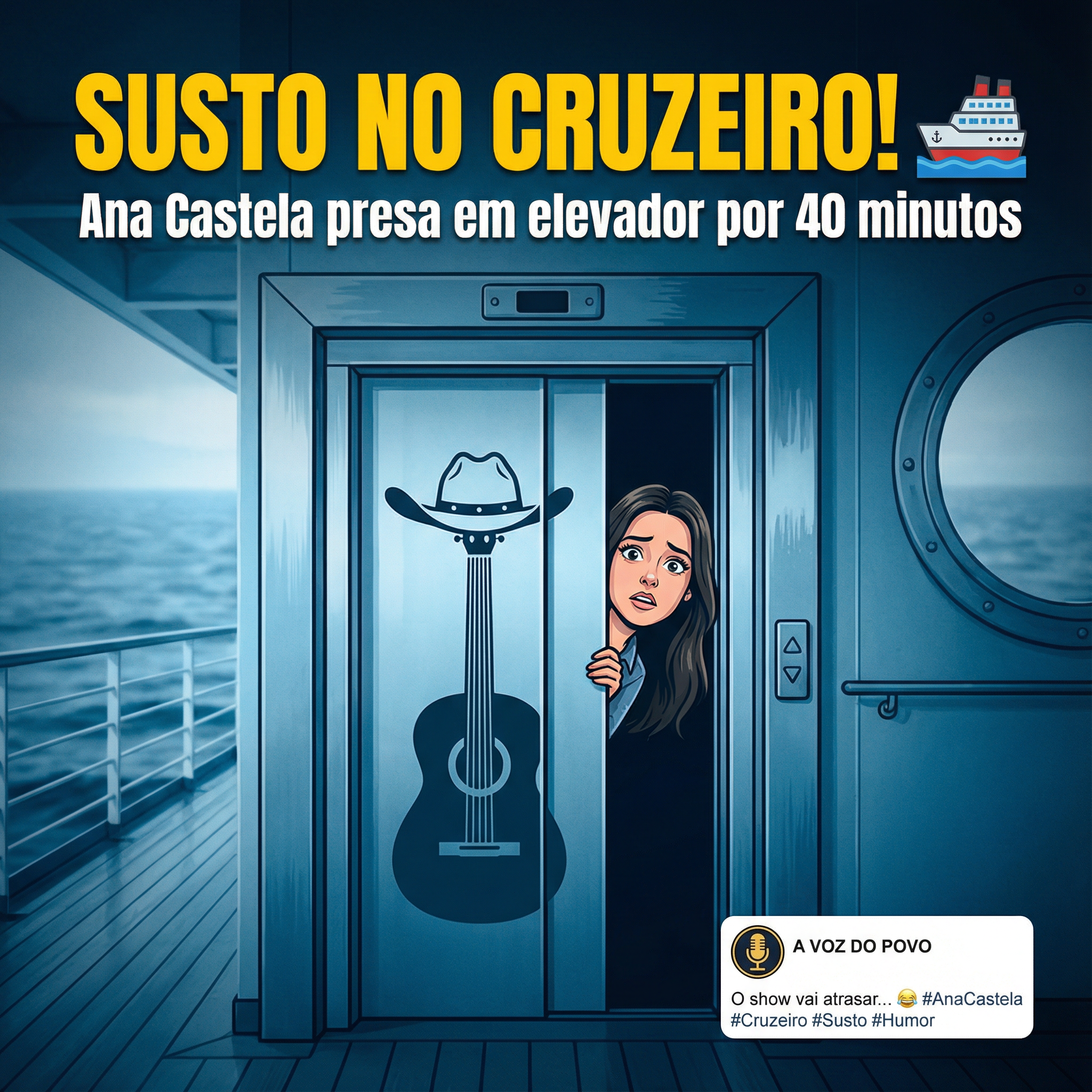 Ana Castela Fica Presa em Elevador por 40 Minutos em Cruzeiro