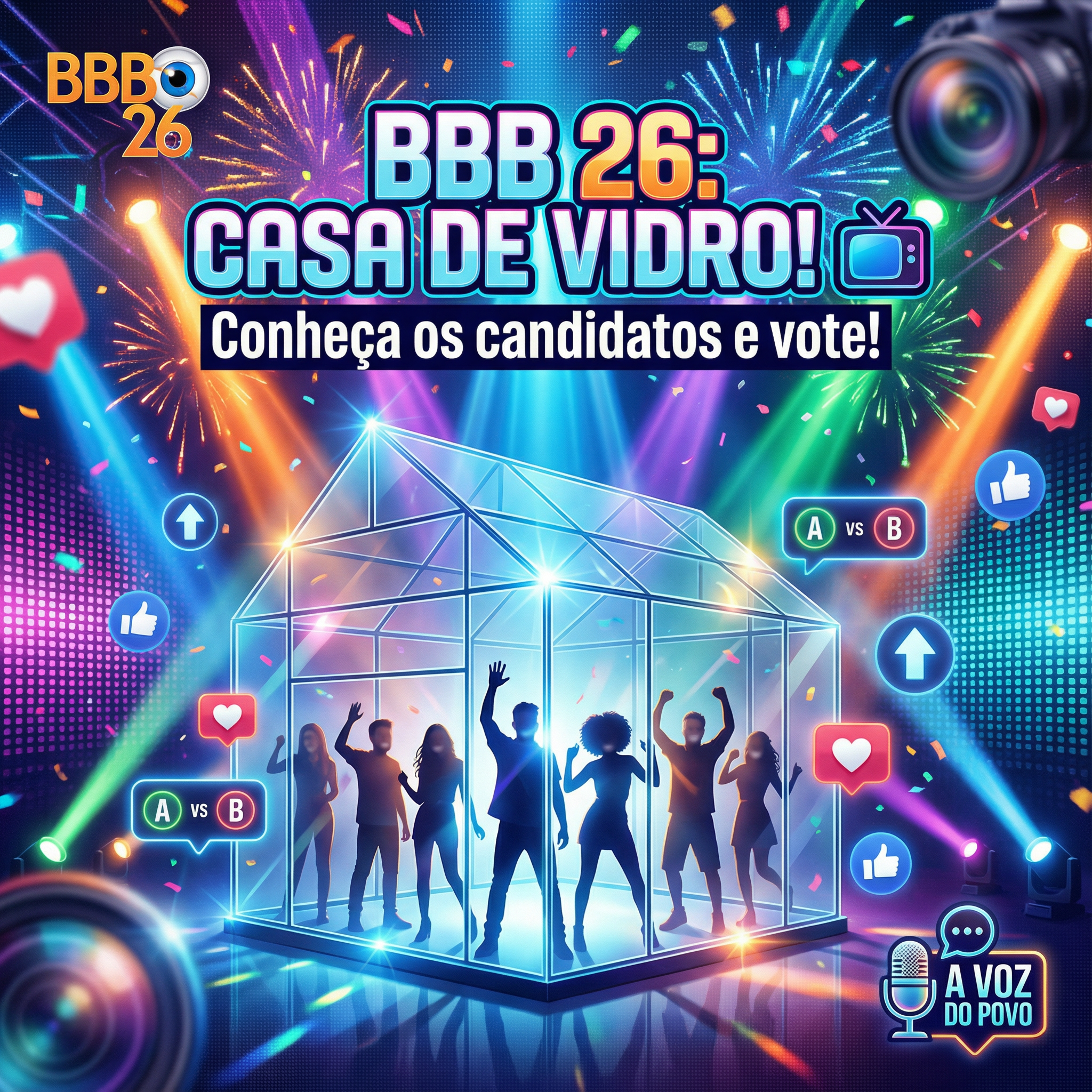 BBB 26: Casa de Vidro Abre Votação para Escolher Novos Participantes