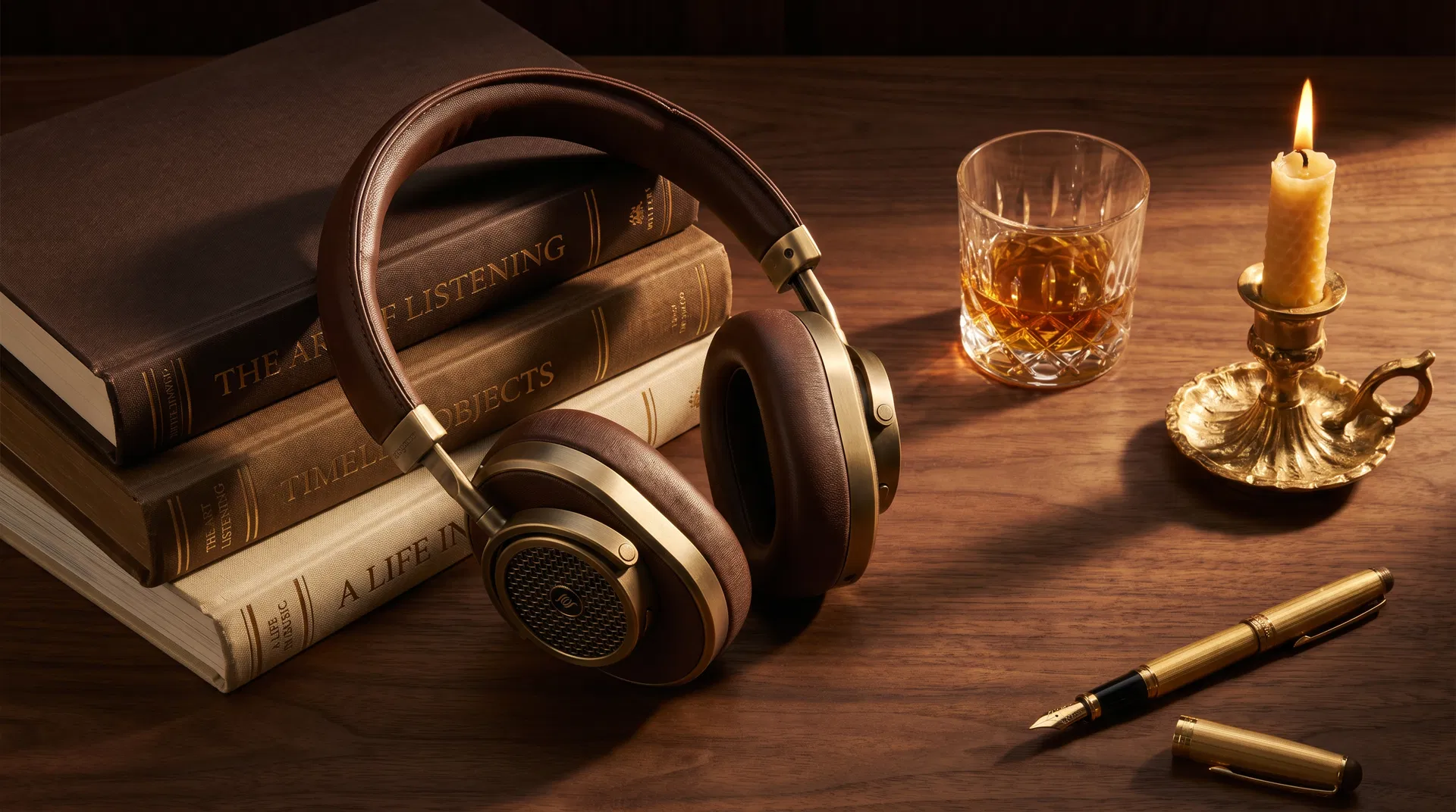 Headphones and books