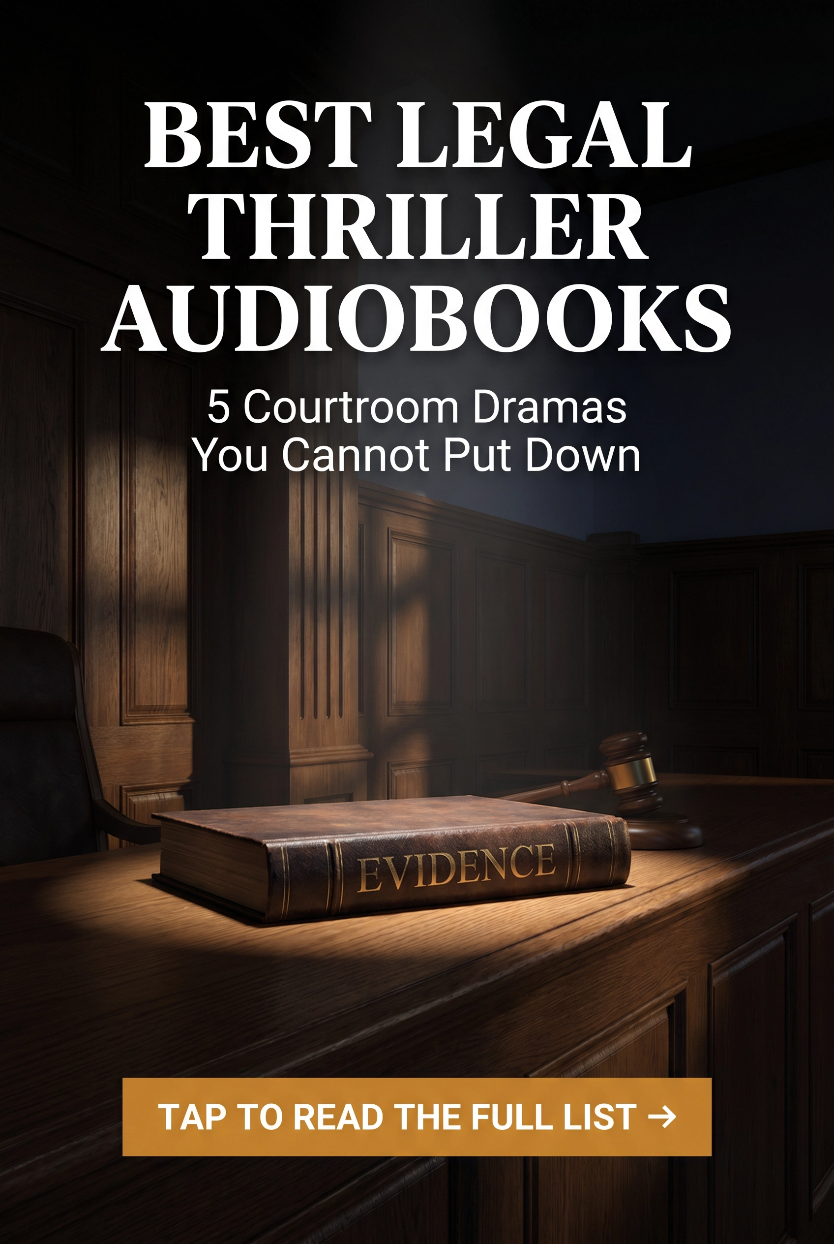Best Legal Thriller Audiobooks — Courtroom Dramas You Cannot Put Down