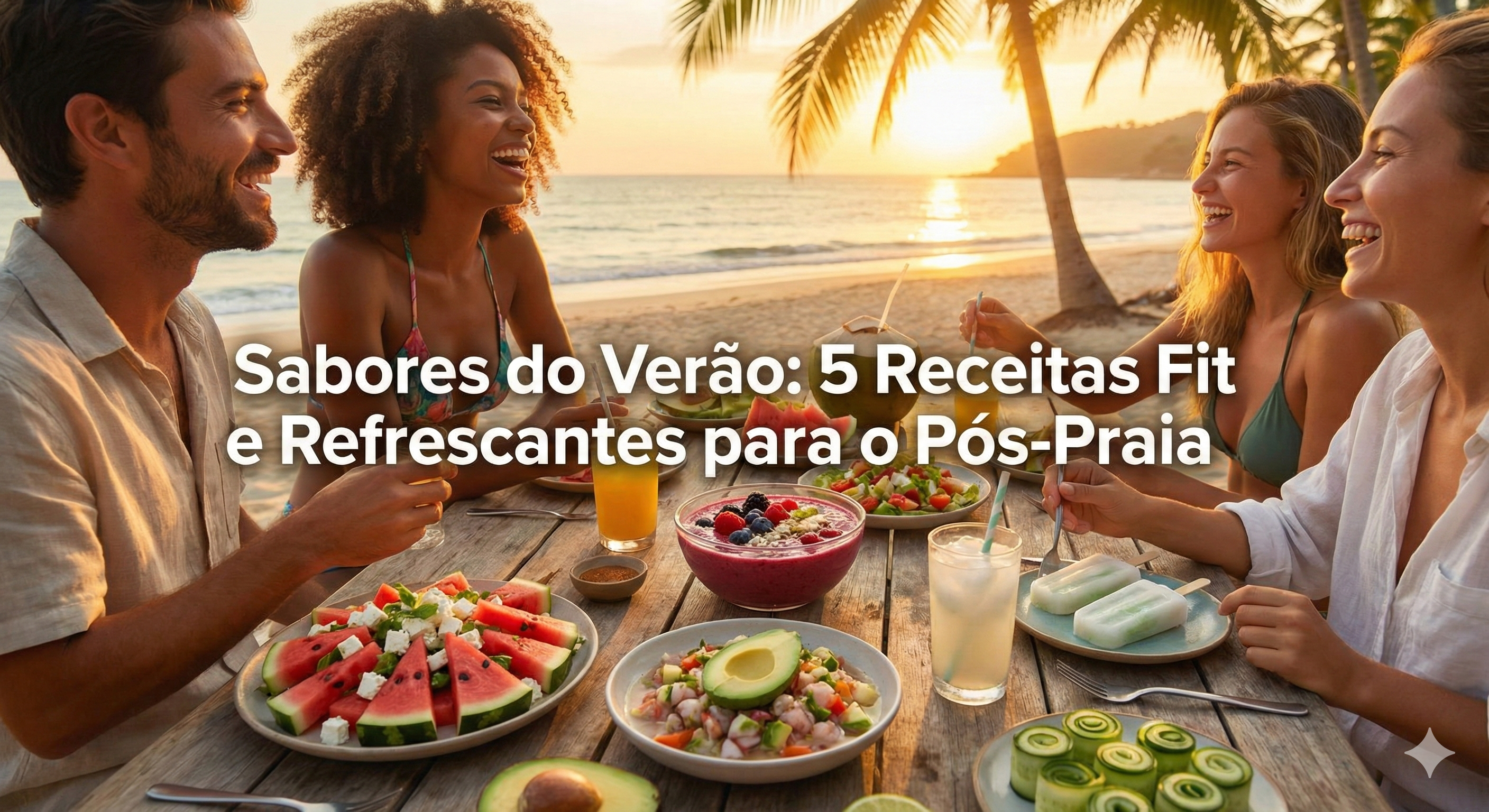 Sabores do Verão: 5 Receitas Fit e Refrescantes para o Pós-Praia