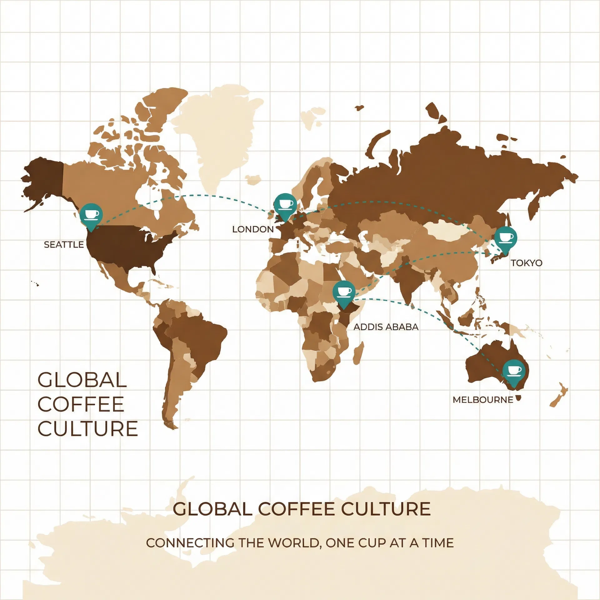 全球办公咖啡厅地图