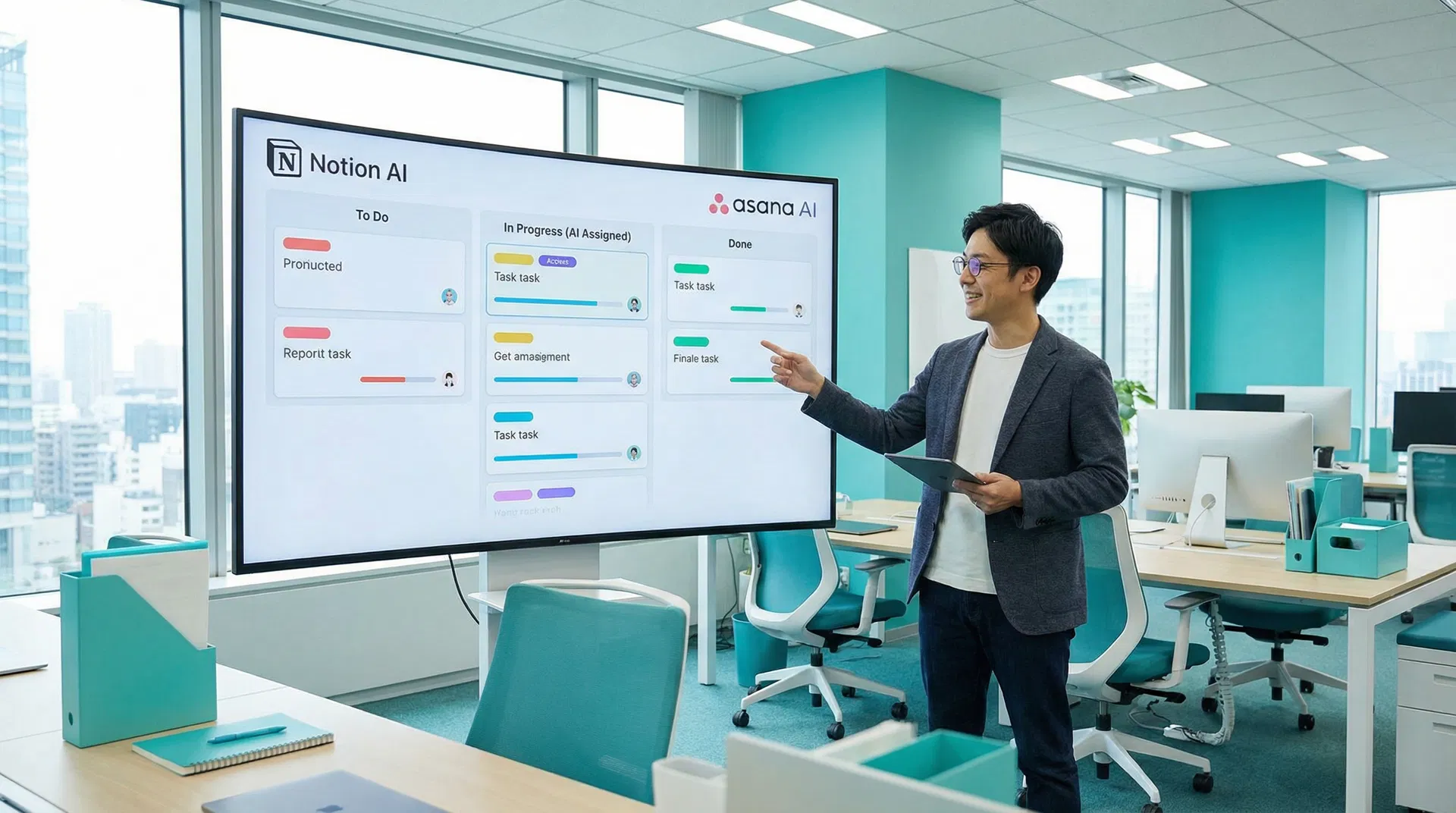Notion AI＆Asana AIでプロジェクト管理を自動化：チームの生産性を2倍にする方法