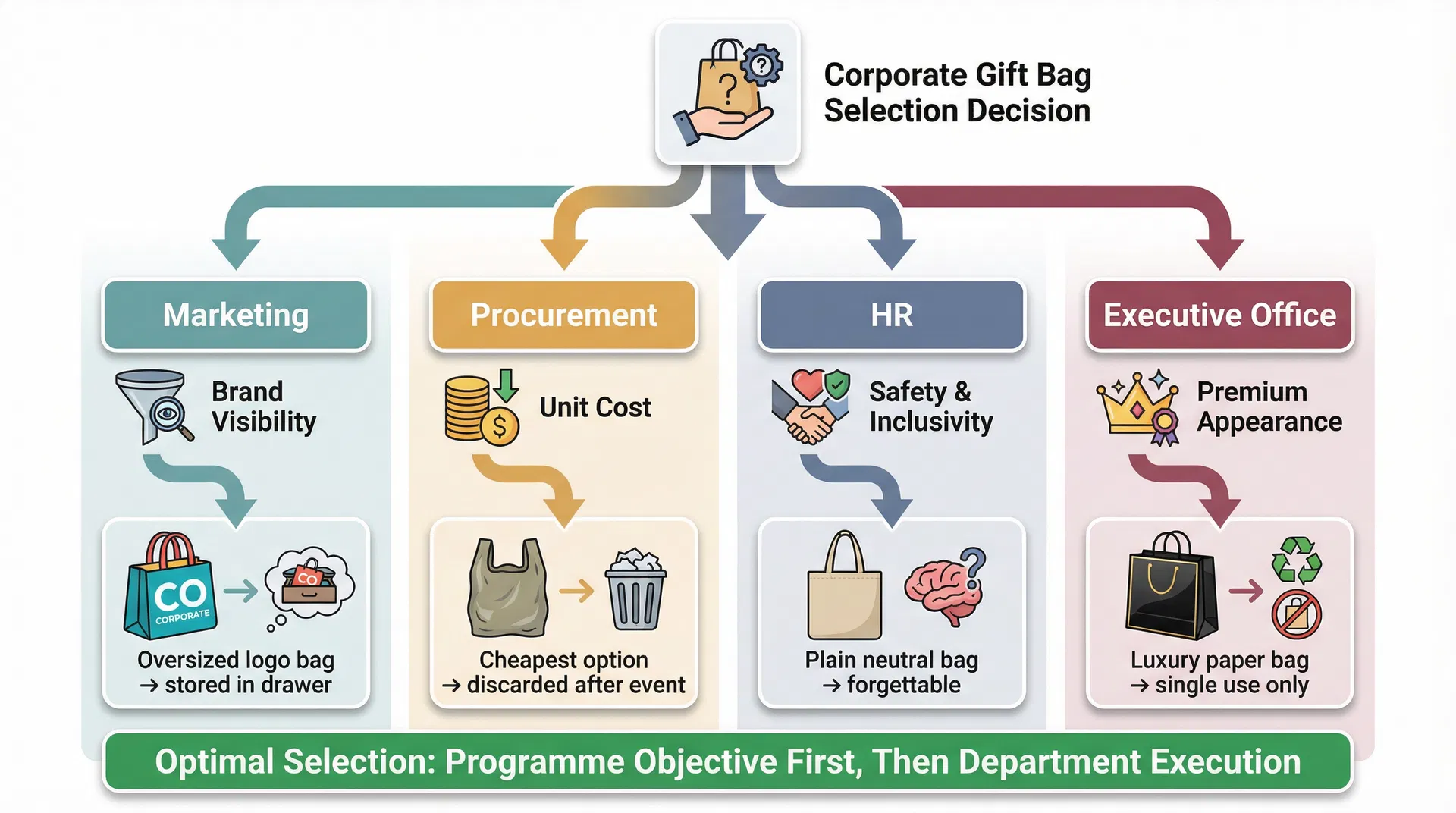 Why the Department That Selects Your Corporate Gift Bags Quietly Determines Whether They Work