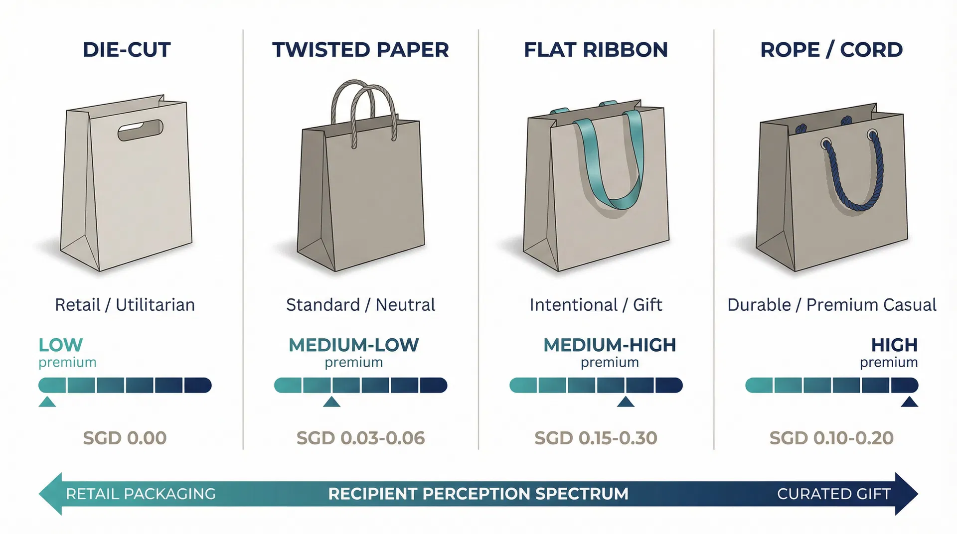 Why the Handle on a Corporate Gift Bag Determines Whether It Reads as a Gift or a Shopping Bag