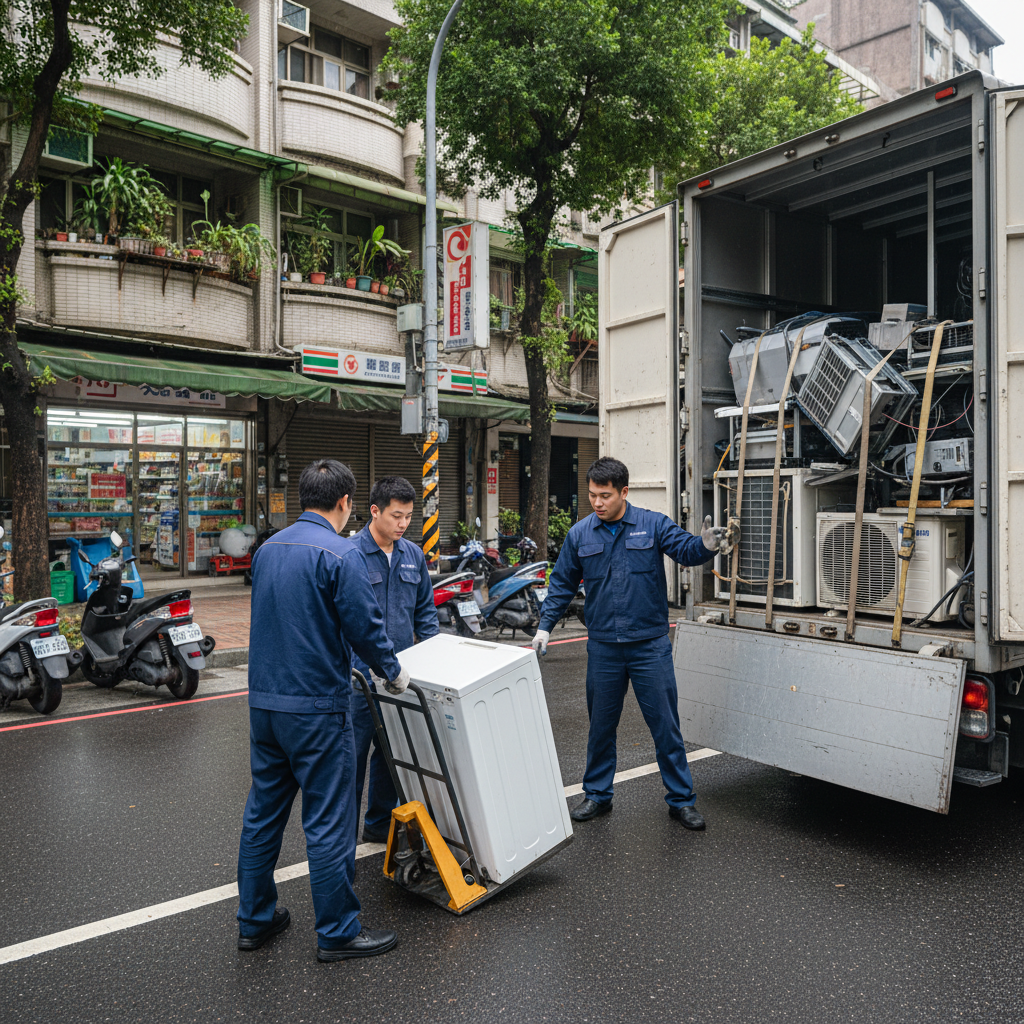 家電回收處理現場