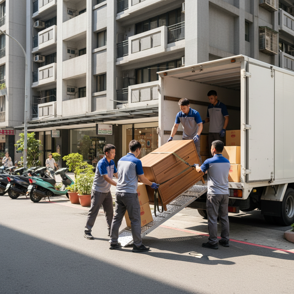 專業搬家團隊協作搬運
