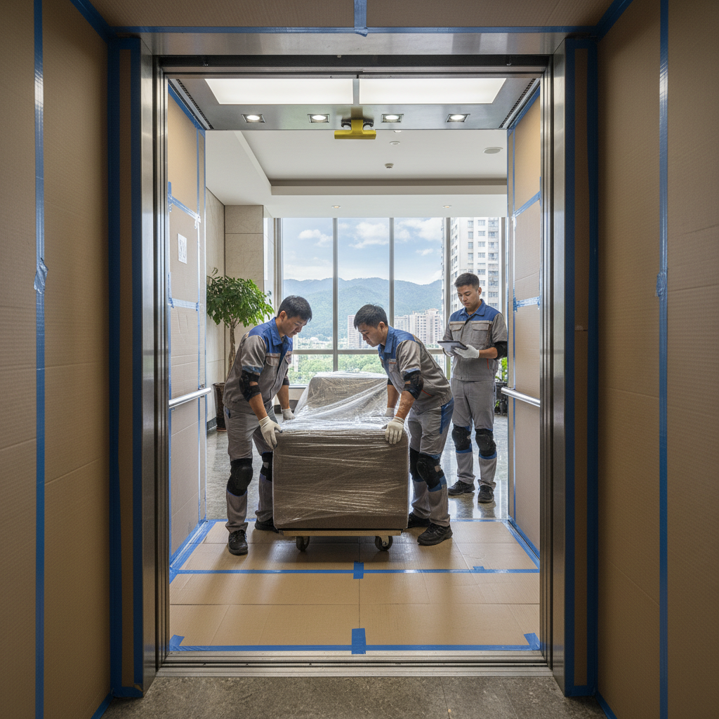 社區電梯搬運保護措施